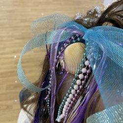 mermaid theme crazy hair