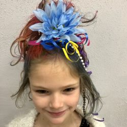flower crazy hair