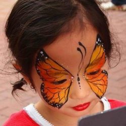 Butterfly face painting