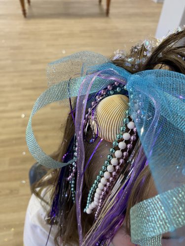 mermaid theme crazy hair