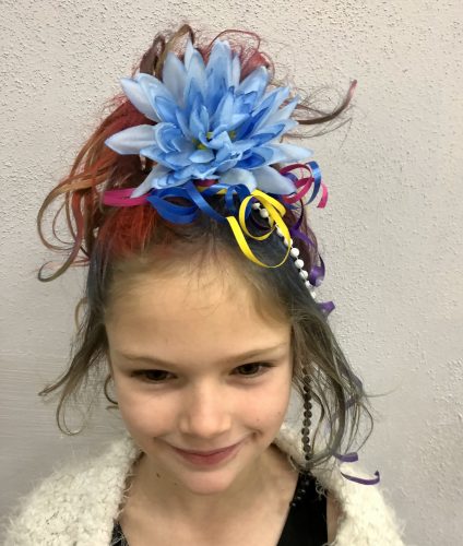 flower crazy hair