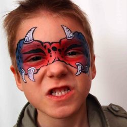 monster mask face painting