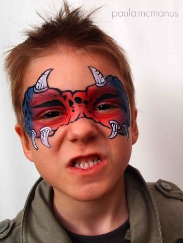 monster mask face painting
